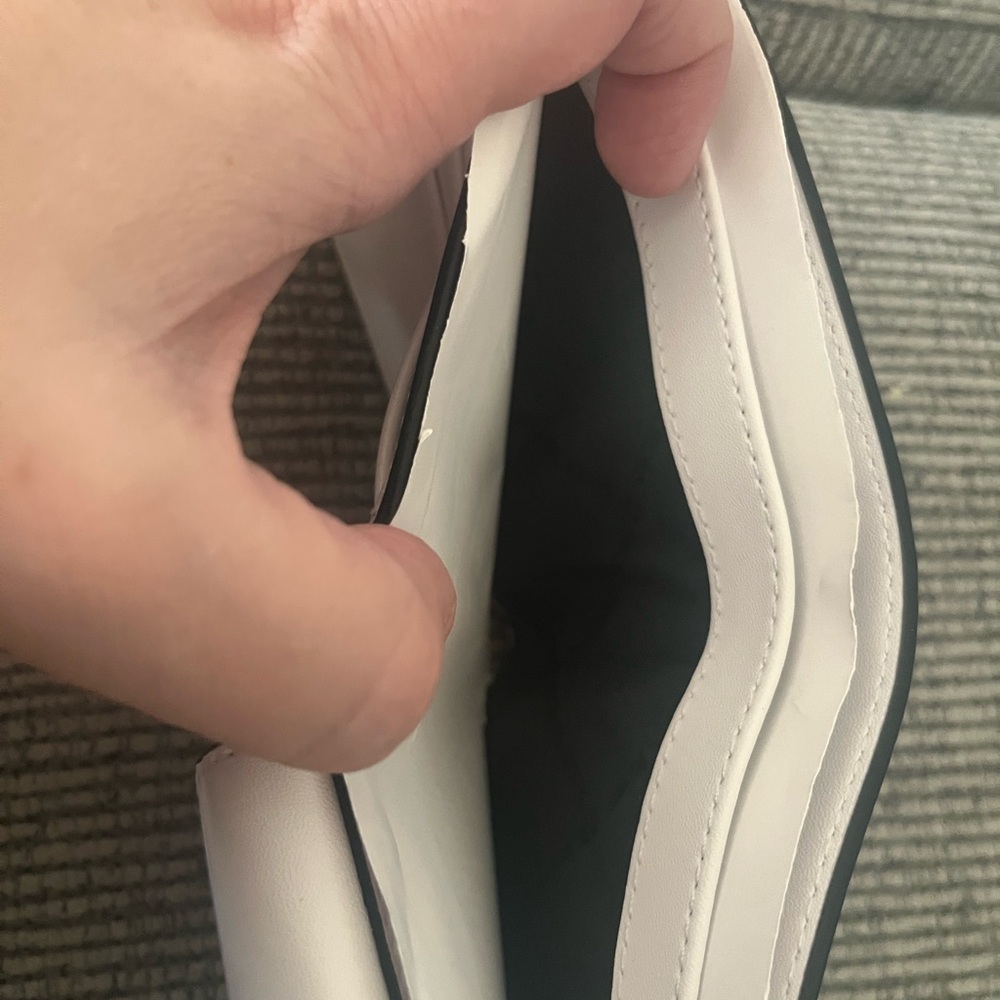 Michael Kors White and Gray green Monogram Wallet - Picture 9 of 11